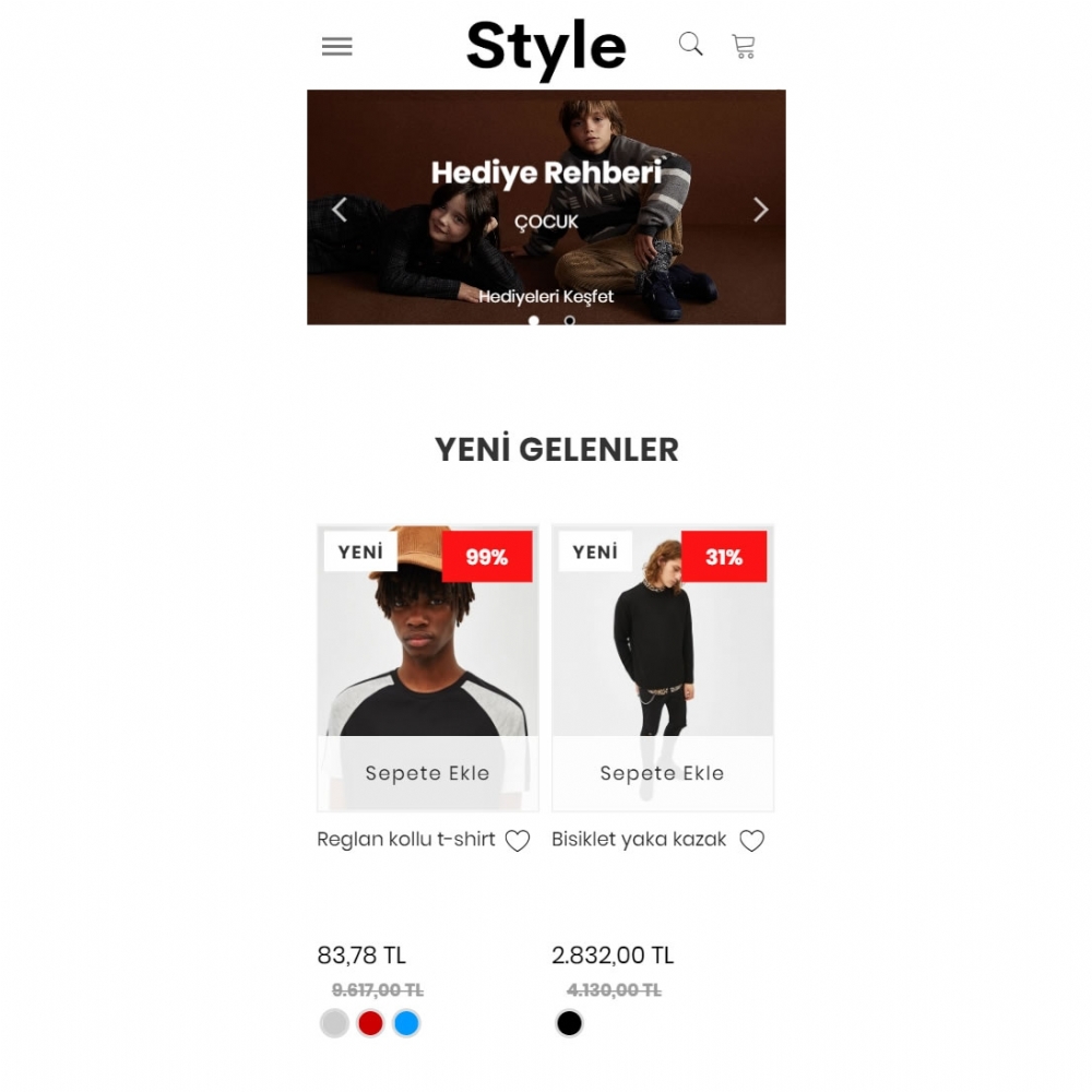 Fashion | Style E-commerce Theme | Style | kıyafet, giysi, takım elbise, giyim, aksesuar, çanta, ayakkabı, suit takım, suit gömlek, kravat, çorap, ceket, pantolon,  kemer, kaban, yelek, polo yaka, slim fit, büyük beden, erkek giyim, kadın giyim | 